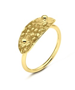 Gold Plated Silver Rings NSR-2814-GP